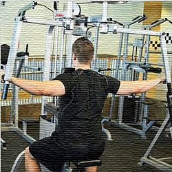 Deltoides posterior en máquina | Masculino Deltoides posterior en máquina | Masculino