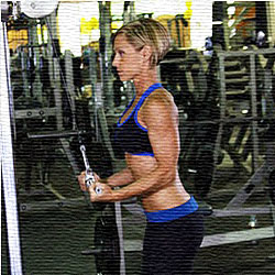 Extensiones de Triceps con agarre Invertido en Pole Alta | Femenino Extensiones de Triceps con agarre Invertido en Pole Alta | Femenino
