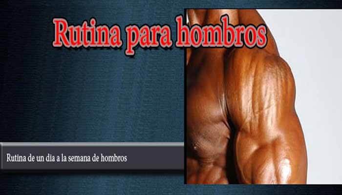 Rutina de hombros Rutina de hombros